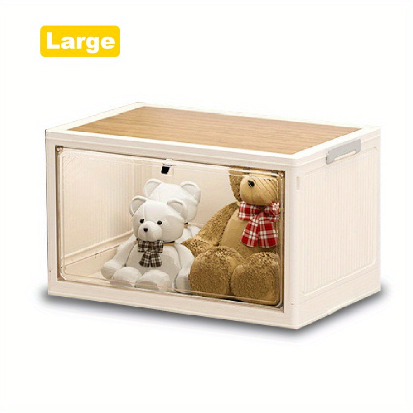 Stackable Storage Bins w/Lids - Organize Home & Office