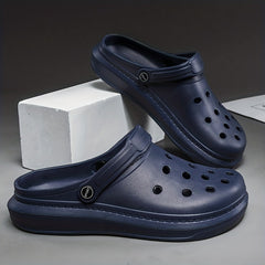 Men's Closed Toe Slip On Platform Clogs