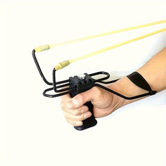 Outdoor Slingshot with Wrist Support & Beads