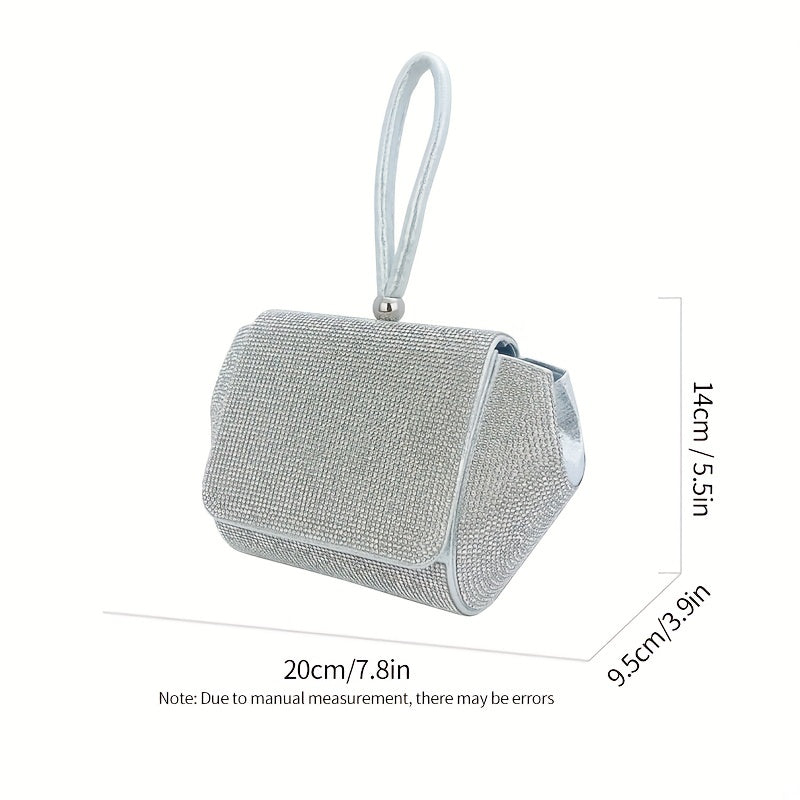 Sparkly Rhinestone Evening Bag Clutch Purse for Women