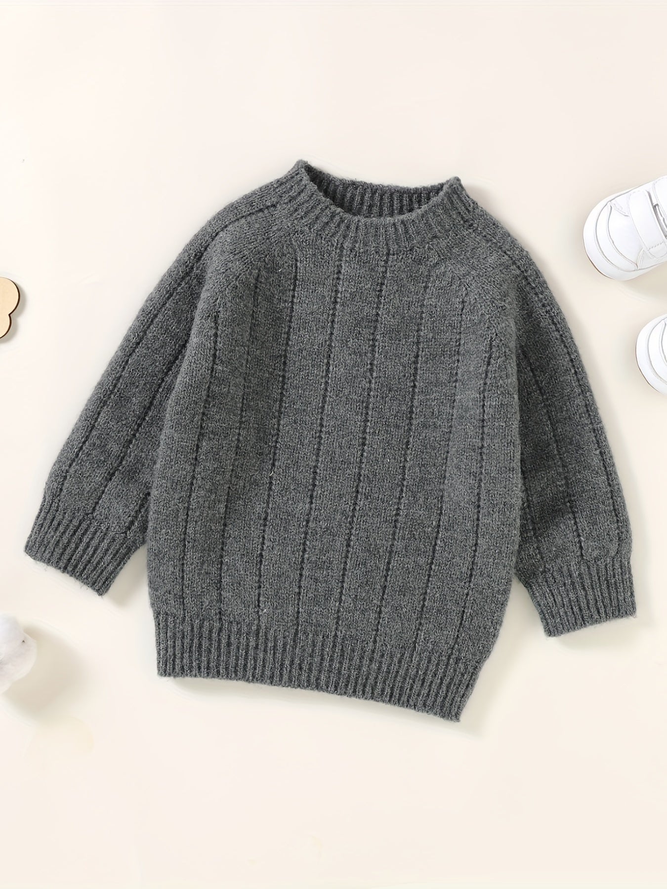 Toddler Baby Sweater Comfy Seamless Pullover Top