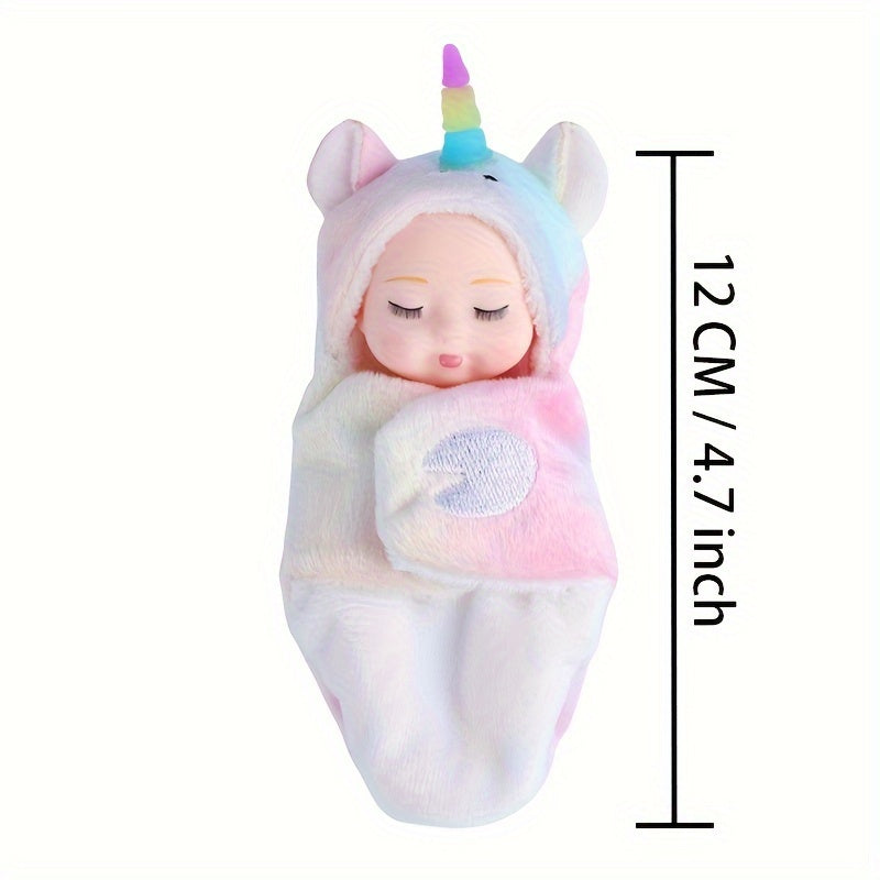 Realistic 4-7 Inch Reborn Doll w/ Unicorn Outfits - Perfect Gift