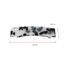 Tortoiseshell Hair Clips Rectangular Buckle Acetate Hair Accessories