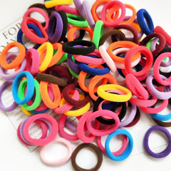 100pcs Elastic Baby Hair Rope Hair Accessories For Toddler Kids Girls