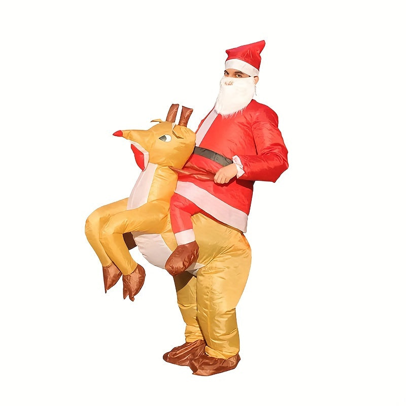 Santa Claus Elk Inflatable Costume Halloween Party Cosplay Costumes