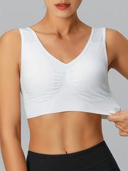 Seamless Wireless Sports Bra Breathable Workout Tank Bra