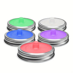 5pcs Fermenter Lid Airlock Wide Mouth Jar Cap Silicone Top Kitchen Gadgets