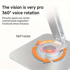 Adjustable Laptop Stand 360 Rotating Base Ergonomic Riser for Collaborative Work
