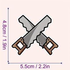 54pcs Anime Tool Mechanical Stickers Self Adhesive PVC DIY Decoration