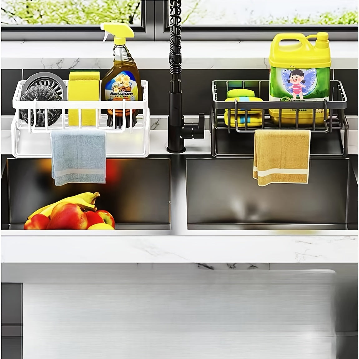 Sink Rack Sponge Drain Rack Stainless Steel Organizer