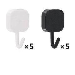 10pcs Self Adhesive Hooks for Hanging Coats Scarves Keys