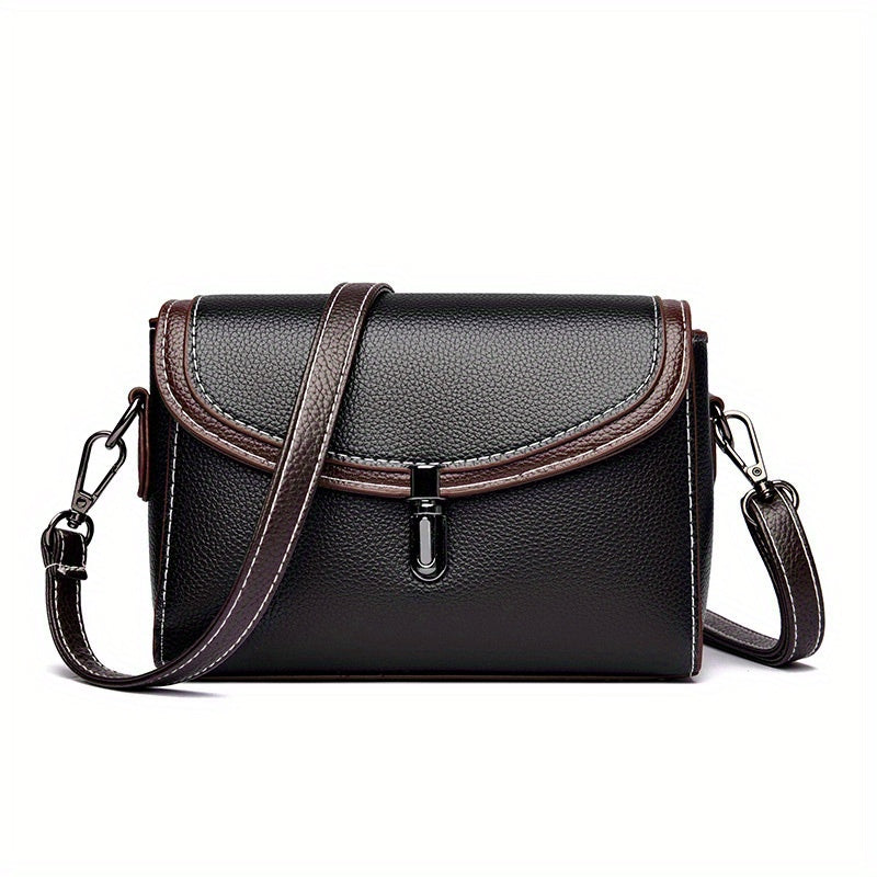 Minimalist Flap Crossbody Bag Vintage Shoulder Bag Women's Retro Handbag