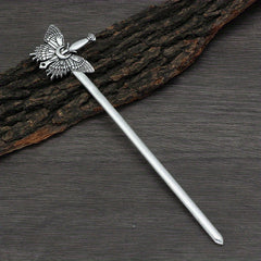 Vintage Viking Style Hairpin Moth Hair Stick Witch Nordic Celtic Accessory