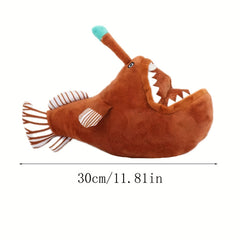 11.81in Melanocetus Johnsonii Plush Toy Stuffed Fish Doll
