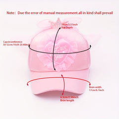 Girls Mesh Baseball Cap Princess Crown Hat
