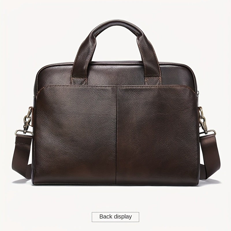 Vintage Leather Laptop Bag Business Briefcase