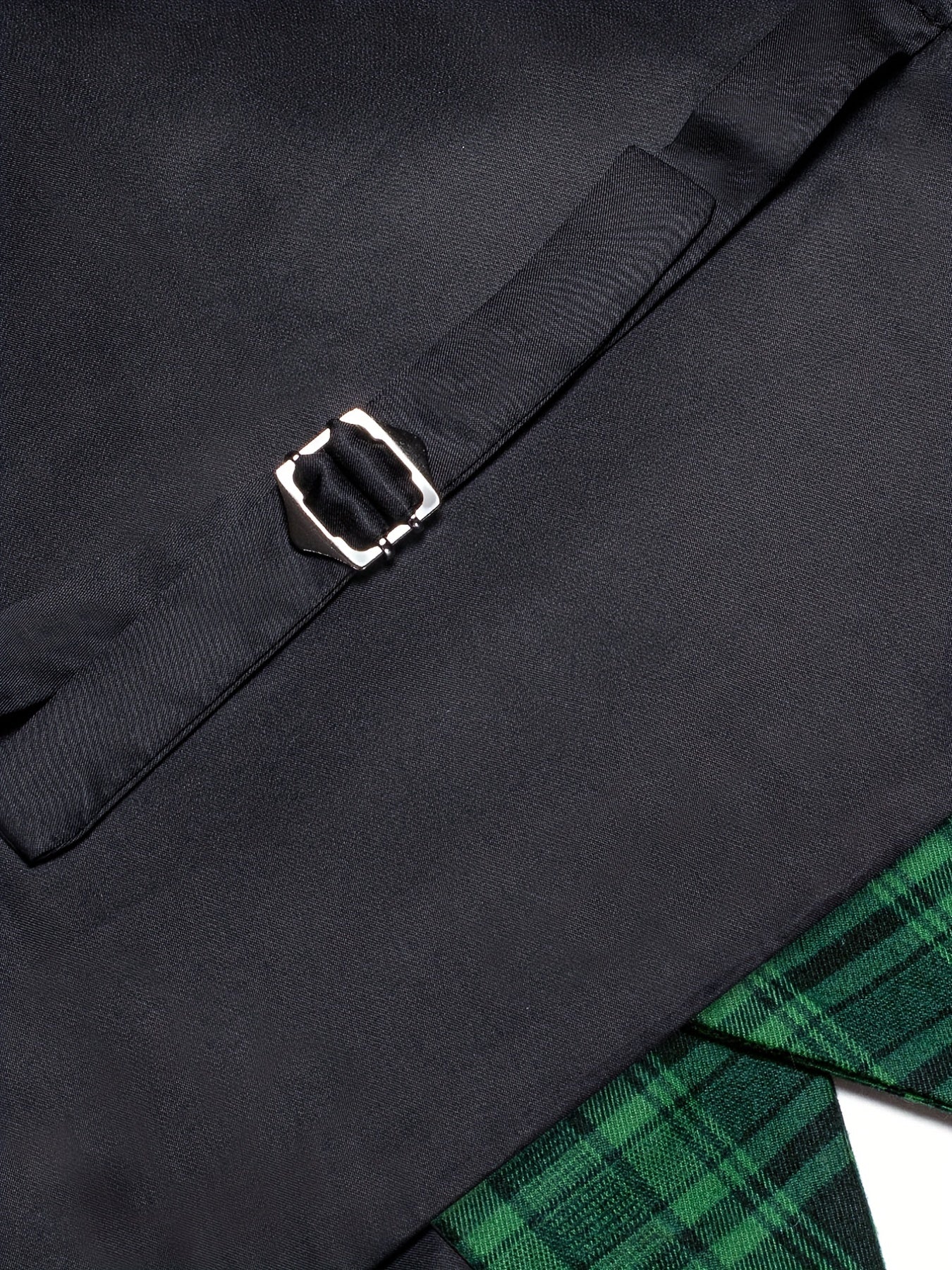 Plaid V Neck Waistcoat Men's Retro Style Single Breasted Vest