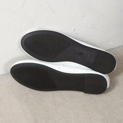 Women's Leopard Print Flat Shoes Soft Sole Slip On Ballet Flats