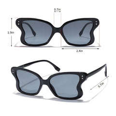 Ladies Vintage Square Sunglasses UV Protection Stylish Oversized Sunglasses