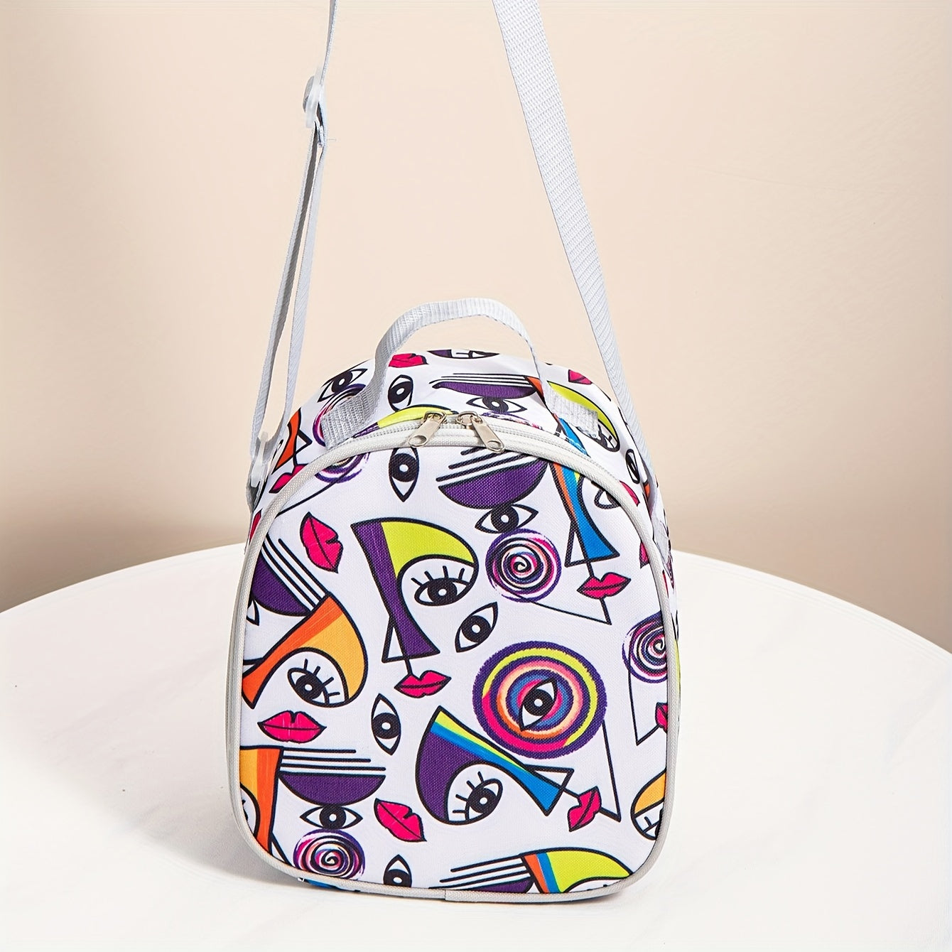 Portable Insulated Lunch Bag For Office Workers Oxford Cloth Lunch Box Bag