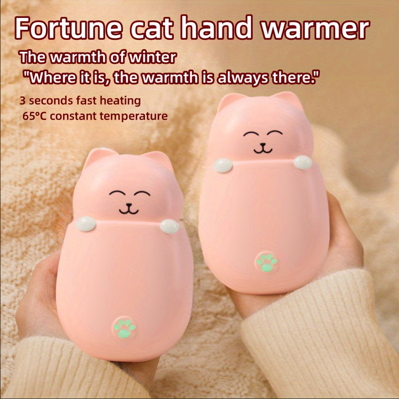 Stay Warm & Pink Pet Cat Rechargeable Hand Warmer 2 Gear Adjustment