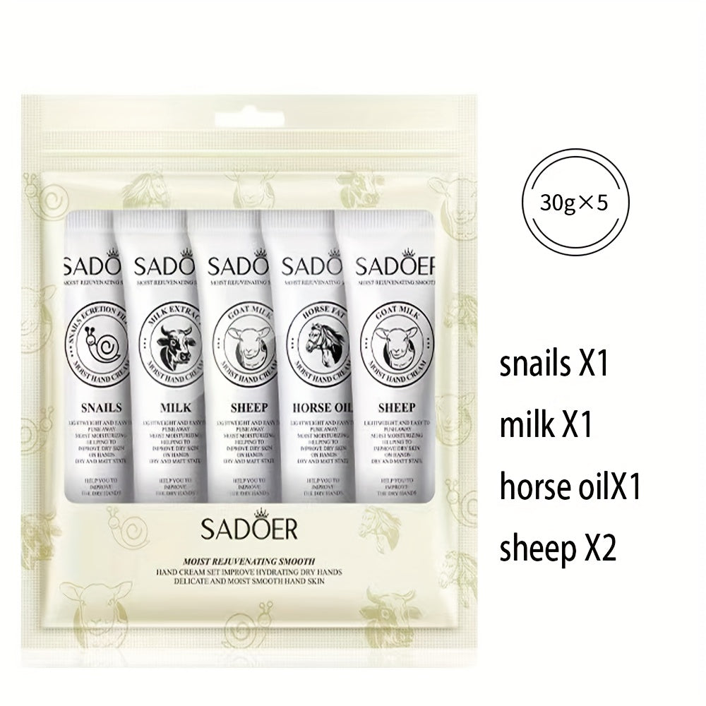 Fragrance Hand Cream Set - Moisturizing & Nourishing, Reduces Dry Hands