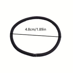 50pcs Solid Minimalist Scrunchie Elastic Hair Tie Non Slip Ponytail Holder