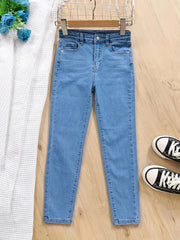 Girls Ripped Jeans Skinny Slim Fit Denim Pants