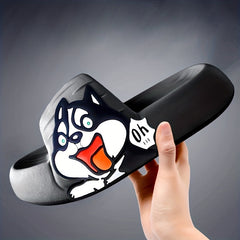 Men's Cloud Slides Cartoon Slippers Open Toe Shoes Indoor Outdoor
