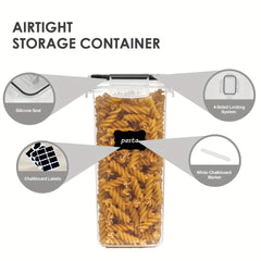 7 Pcs Airtight Food Storage Containers With Lids Labels Marker