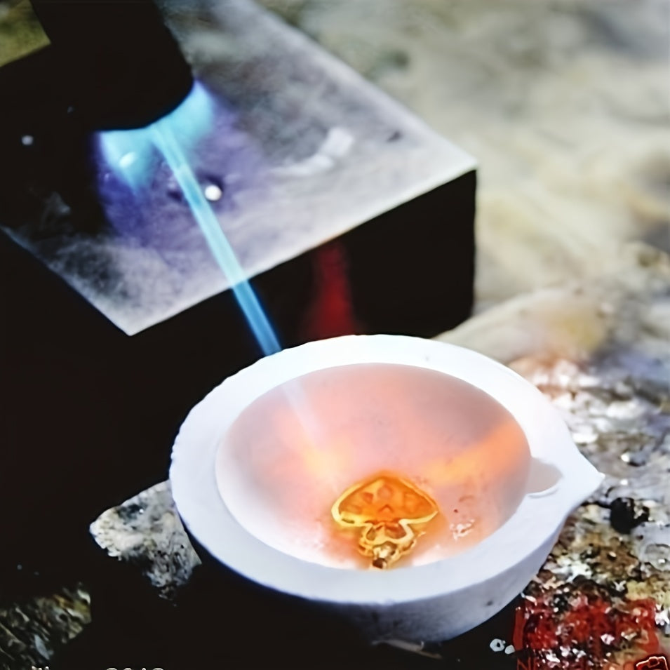 Quartz Silicone Melting Bowl Crucible Dish Pot Golden Silver Metal High Temp