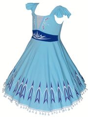 Girls Camisole Princess Dress Ice & Snow Fairy Tale Character Costume