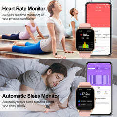 P66 Smartwatch Answer Calls Fitness Tracker Android iOS