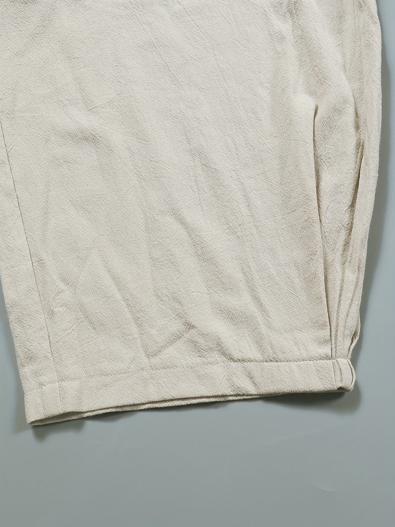  Solid High Rise Loose Pants With Pockets
