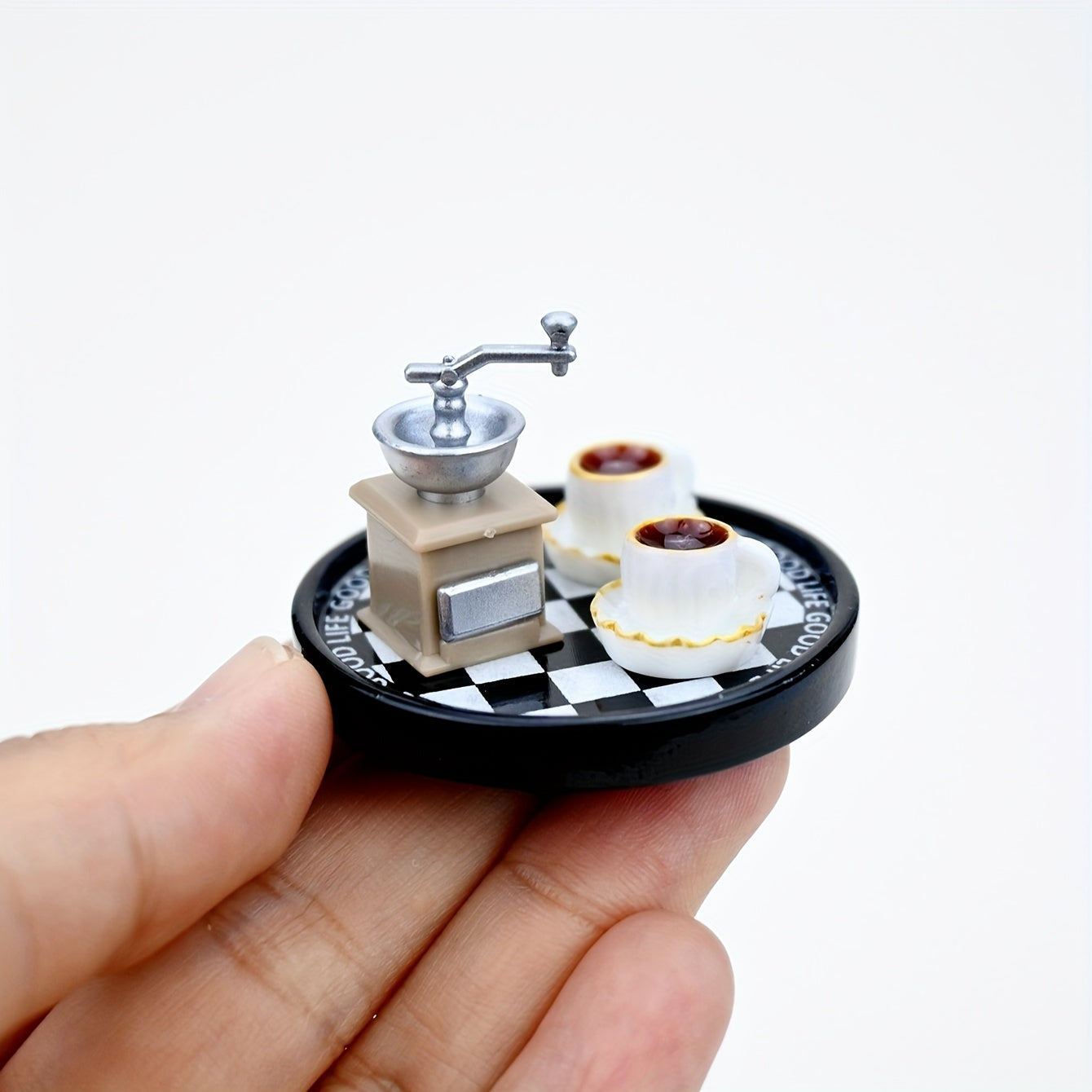Mini Coffee Machine Set Ornament 1:12 Dollhouse Food Photography Props