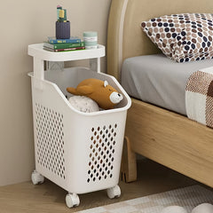 Laundry Basket with Wheels Bathroom Storage