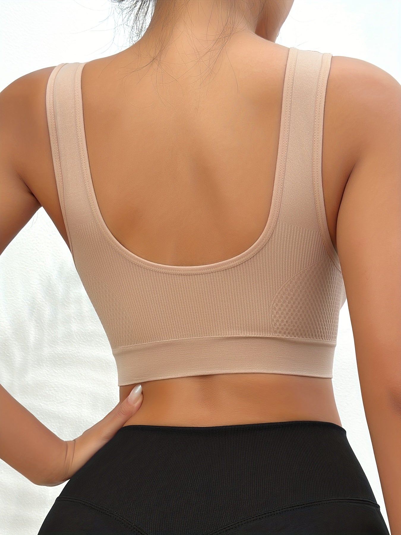 Seamless Wireless Sports Bra Comfy & Breathable Running Tank Bra