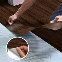 Wood Grain Pattern Floor Stickers Waterproof Non-slip Tile Stickers