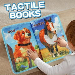 Interactive Farm Animal Touch Book Sensory Learning Toy for Youngsters