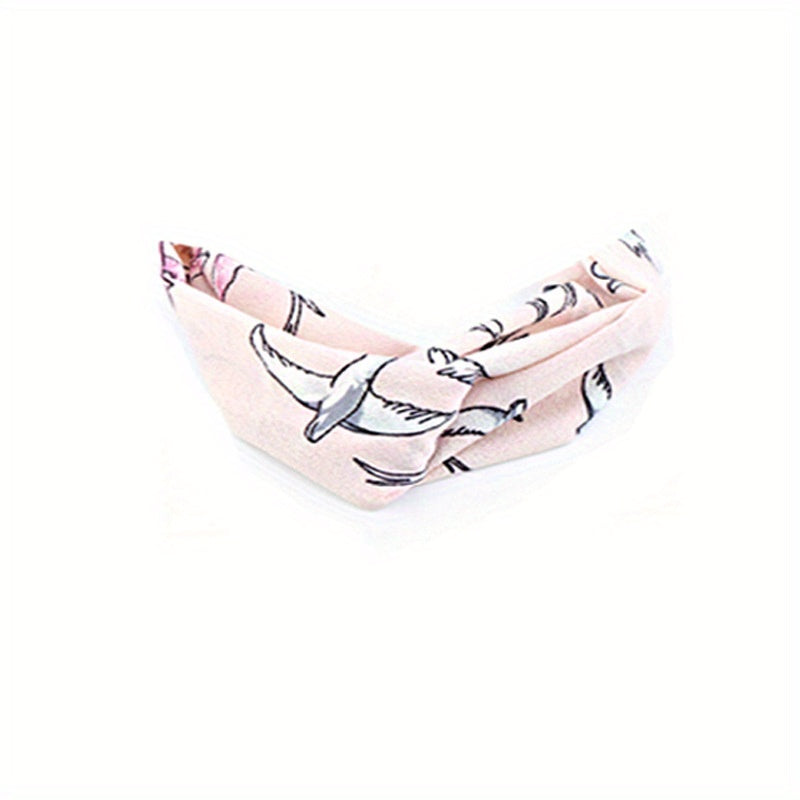 Animal Print Elastic Headband Leopard Snake Hair Band