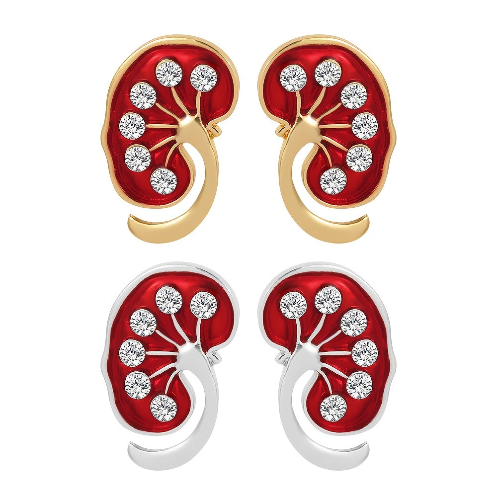 Lung Shape Enamel Brooch Lapel Pin Medical Jewelry Accessories