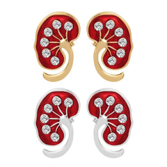 Human Organ Shaped Lung Slicing Brooch Heart Pins