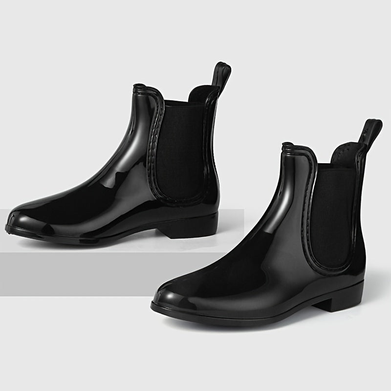 Waterproof Non Slip Chunky Heel Chelsea Shoes for Women
