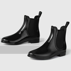 Waterproof Non Slip Chunky Heel Chelsea Shoes for Women