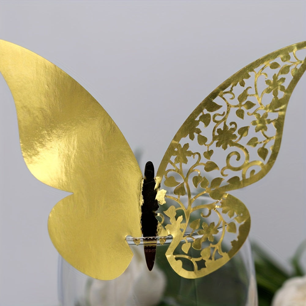 30pcs Laser Cut Butterfly Place Cards for Wedding Party