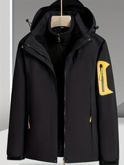 Men's Waterproof Windbreaker Jacket Sherpa Lined Coat