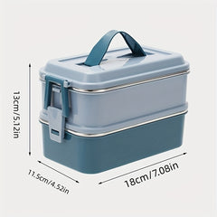 1pc SUS304 Insulated 2 Layers Lunch Box Good looking Appearance Lunch Box