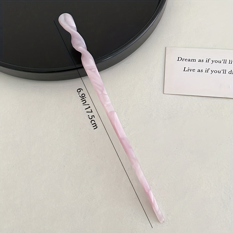Marble Pattern Hairpin Headdress Vintage Hair Accessories
