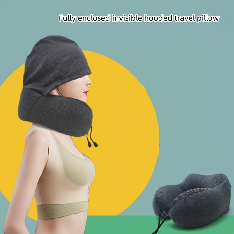 Portable U Shaped Pillow Memory Cotton Neck Pillow for Travel