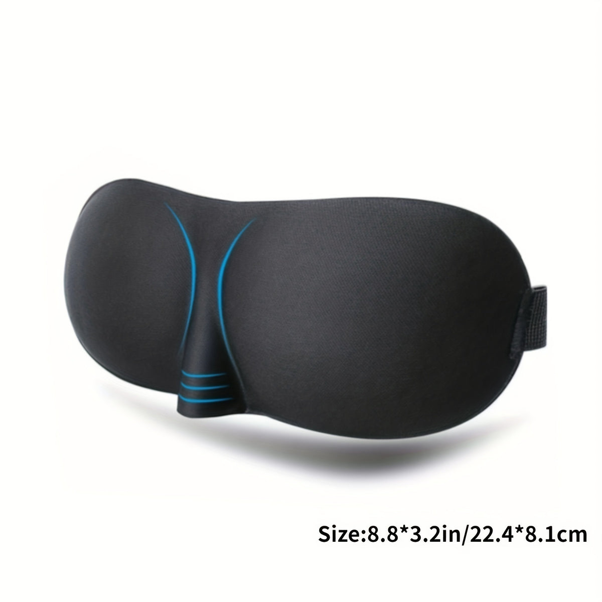 3D Sleep Mask Memory Foam Eye Mask Contoured Blindfold Travel Nap Aid